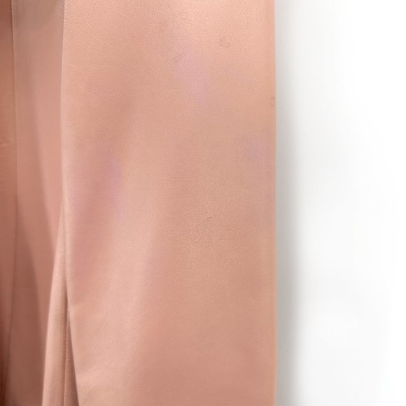 Narciso Rodriguez Light Pastel Pink Snap Button Sheep Leather Jacket - Picture 5 of 8